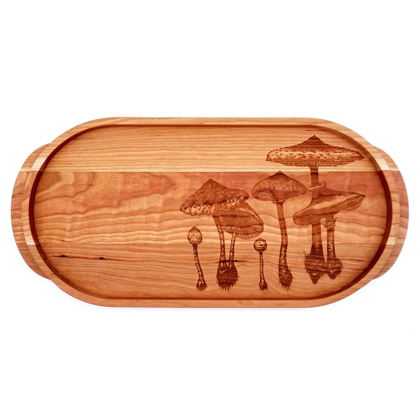 Laura Zindel Cherry Oval Wooden Serving Tray, Multiple Designs